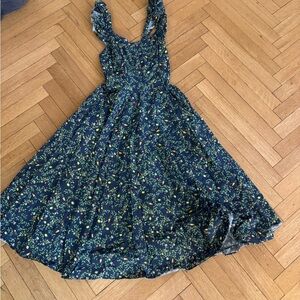 Hill House Daphne dress in midnight garden